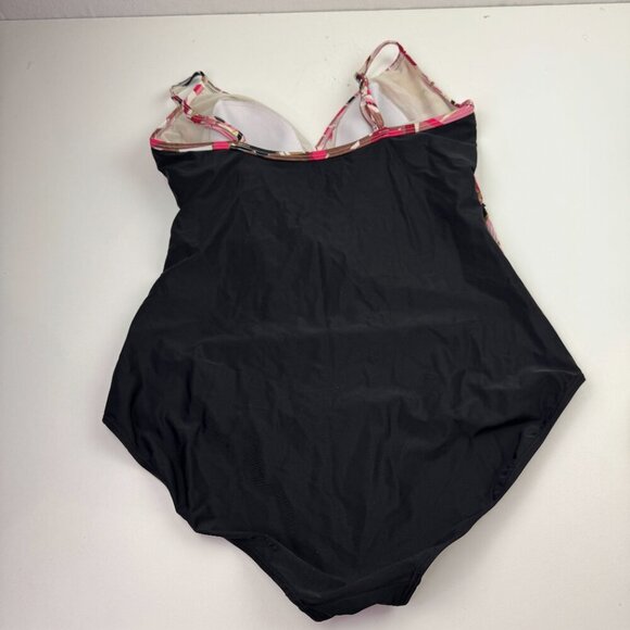 Christina One Piece Abstract Design Swim Bathing Suit - Picture 5 of 11